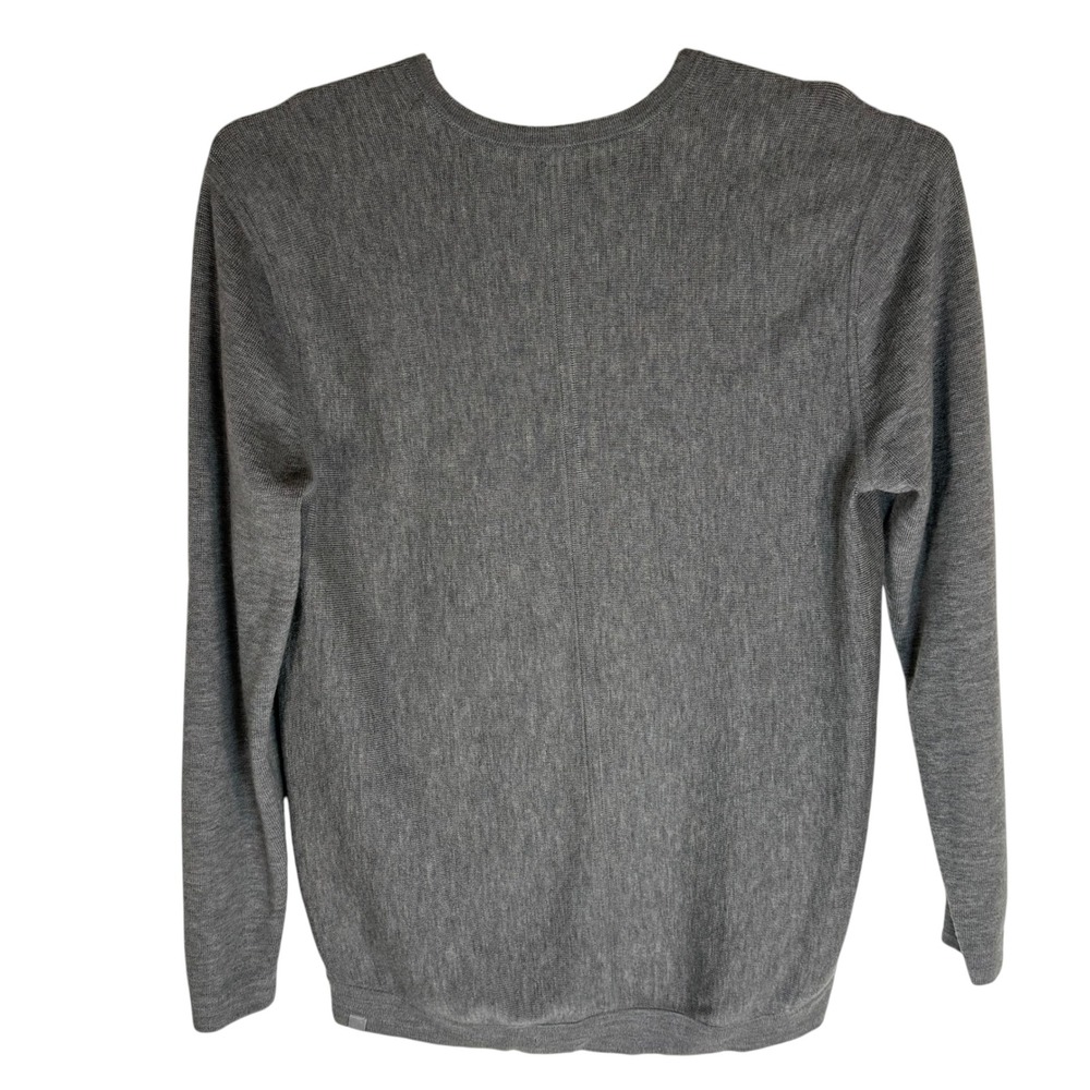 Lululemon Mens Merino Wool Crewneck Sweater Heathered Grey Large LM3CHQS - Picture 4 of 7